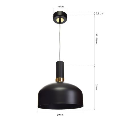 Hanglamp aan koord MALMO 1xE27/60W/230V