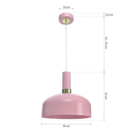 Hanglamp aan koord MALMO 1xE27/60W/230V