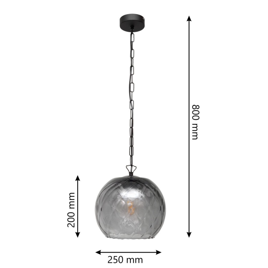 Hanglamp aan koord MARILLA 1x E27 / 15W / 230V