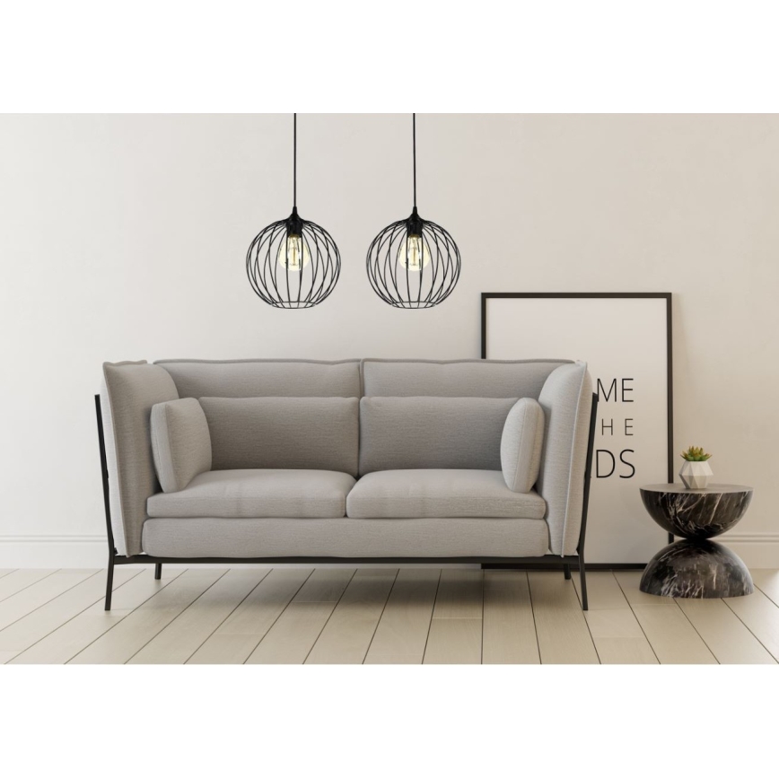 Hanglamp aan koord MATT 2xE27/60W/230V