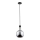 Hanglamp aan koord MAYA 1xE27/60W/230V zwart/glanzend chroom