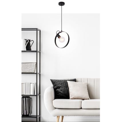 Hanglamp aan koord NEXO 1xE27/40W/230V zwart