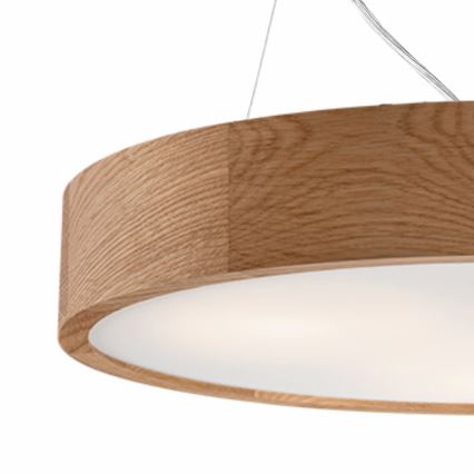 Hanglamp aan koord OAK 2xE27/60W/230V eiken ø 37 cm