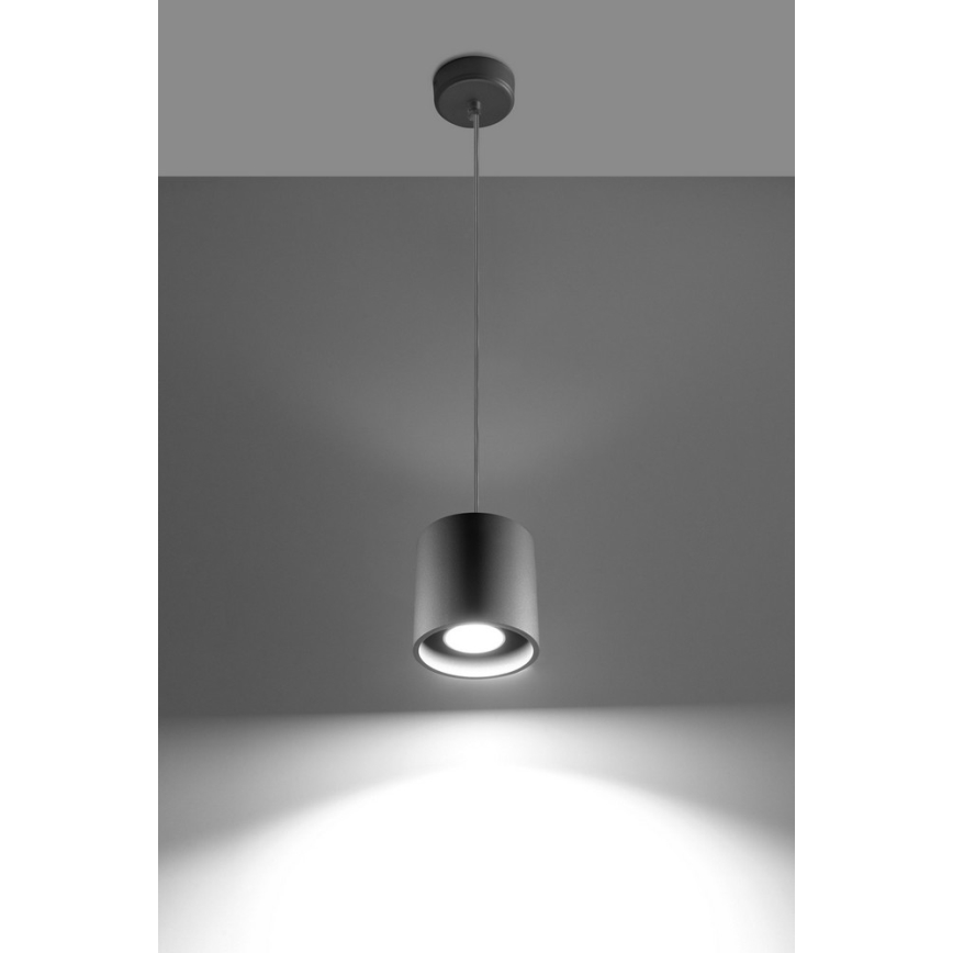 Hanglamp aan koord ORBIS 1 1xGU10/40W/230V grijs