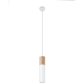 Hanglamp aan koord PABLO 1xGU10/40W/230V wit