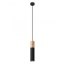 Hanglamp aan koord PABLO 1xGU10/40W/230V zwart