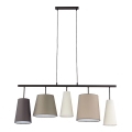 Hanglamp aan koord PEDRO 5xE27/60W/230V beige