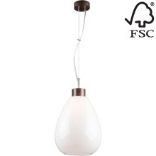 Hanglamp aan koord PIRO 1xE27/60W/230V - FSC-gecertificeerd