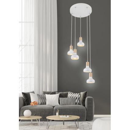 Hanglamp aan koord PUERTO 5xE14/40W/230V