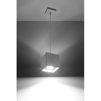 Hanglamp aan koord QUAD 1 1xGU10/40W/230V wit