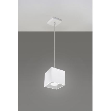 Hanglamp aan koord QUAD 1 1xGU10/40W/230V wit