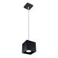 Hanglamp aan koord QUAD 1 1xGU10/40W/230V zwart