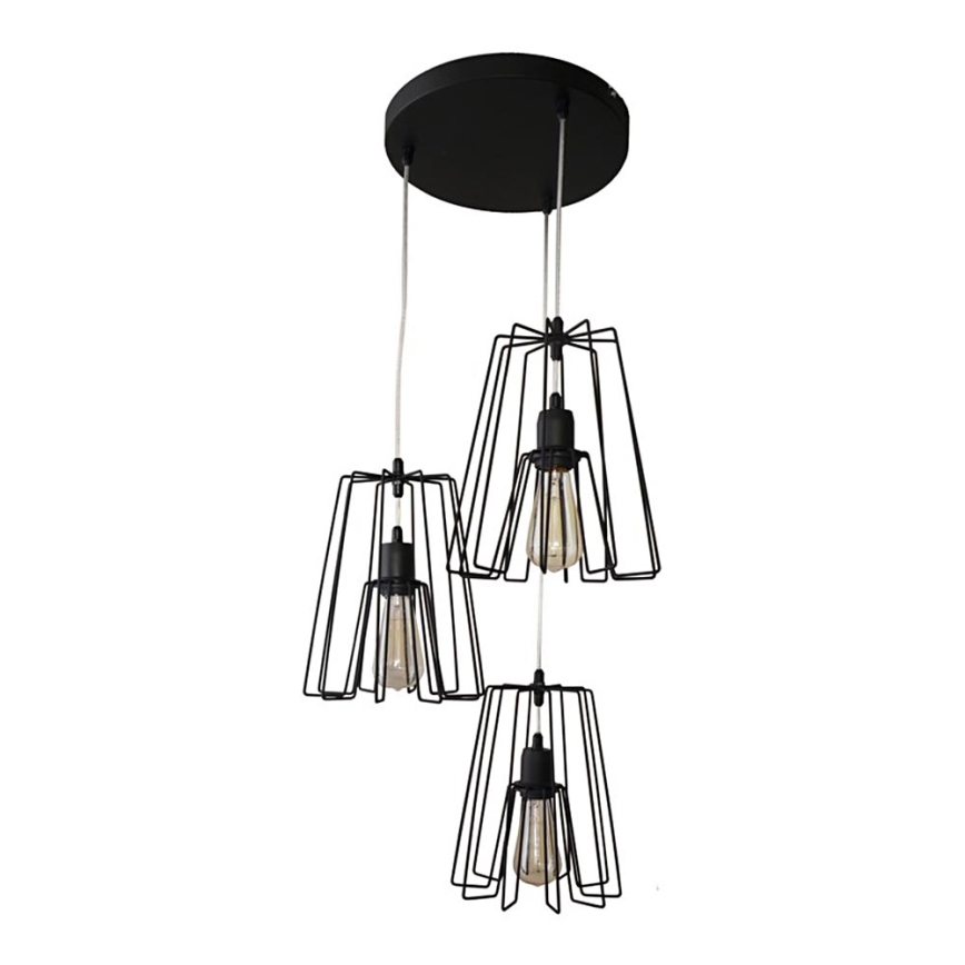 Hanglamp aan koord ROLLER 3xE27/15W/230V
