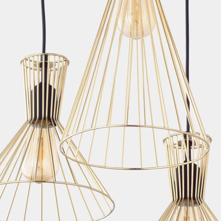Hanglamp aan koord SAHARA 3xE27/60W/230V