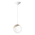 Hanglamp aan koord SFERA WOOD 1xE14/40W/230V