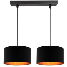 Hanglamp aan koord SOFIA 2xE27/60W/230V zwart