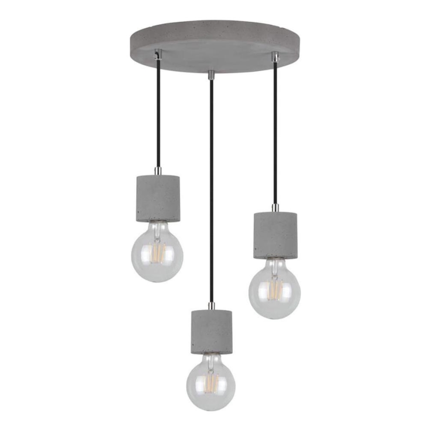 Hanglamp aan koord STRONG 3xE27/60W/230V - FSC-gecertificeerd