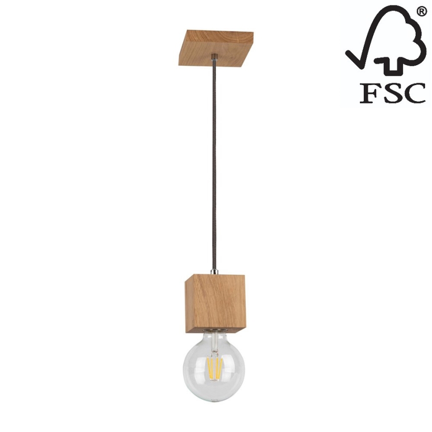 Hanglamp aan koord TRONGO 1xE27/60W/230V - FSC-gecertificeerd