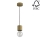 Hanglamp aan koord TRONGO 1xE27/60W/230V mat eiken - FSC-gecertificeerd