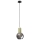 Hanglamp aan koord UPRA 1xE27/60W/230V zwart/gouden