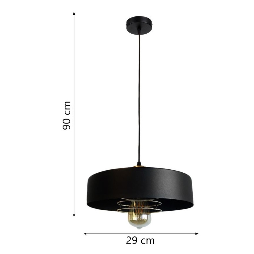Hanglamp aan koord VEST 1x E27 / 60W / 230V