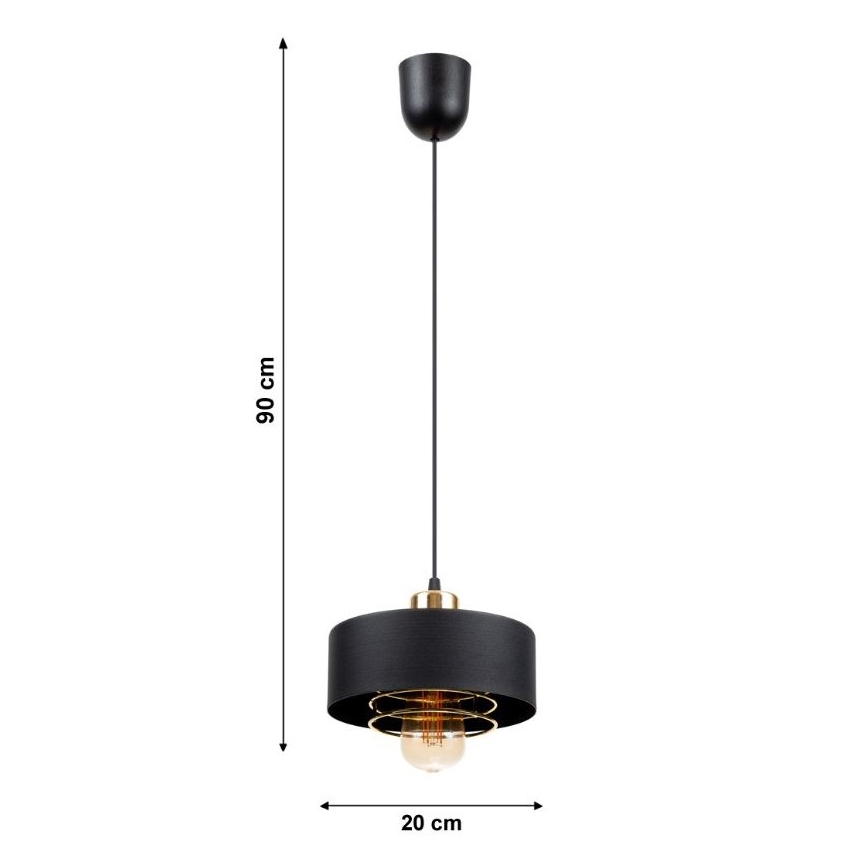 Hanglamp aan koord VEST 1xE27/60W/230V