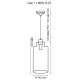 Hanglamp aan koord VETRO 1xE27/60W/230V