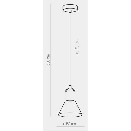 Hanglamp aan koord VICHY 1xGU10/10W/230V