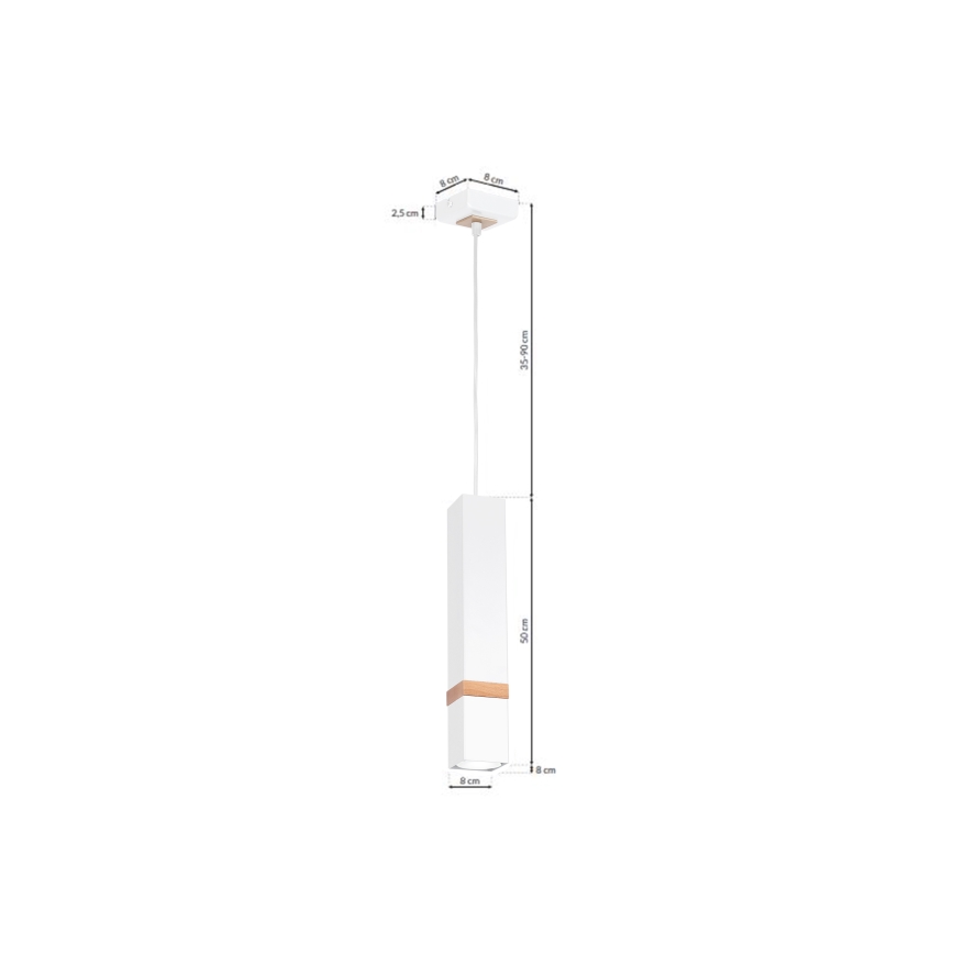 Hanglamp aan koord VIDAR 1xGU10/25W/230V