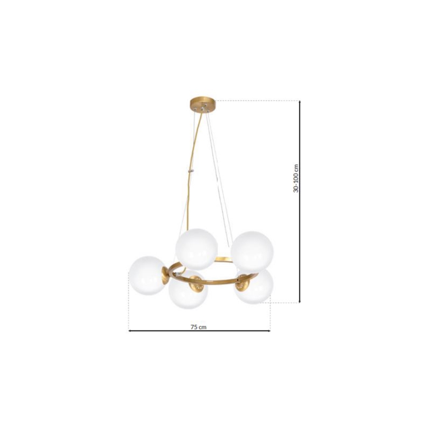 Hanglamp aan koord VIENNA 5xE14/40W/230V