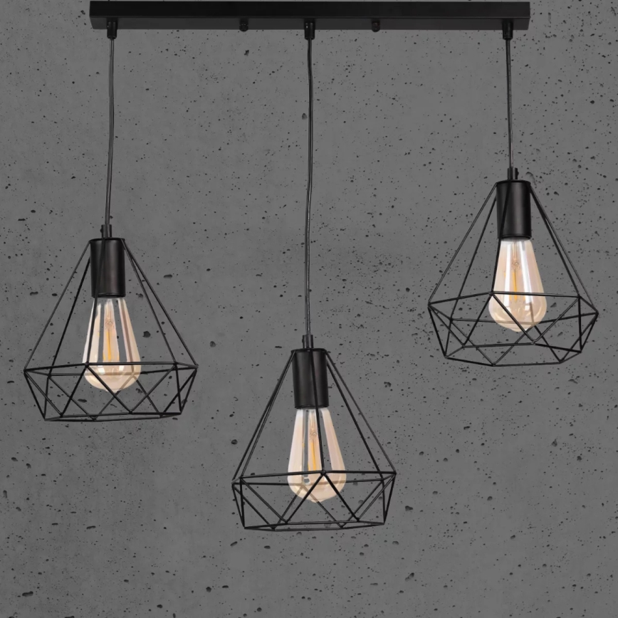 Hanglamp aan koord VIGO 3xE27/20W/230V