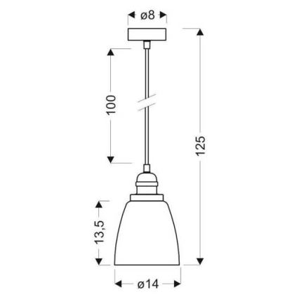 Hanglamp aan koord VOICE 1xE27/40W/230V