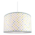 Hanglamp aan koord voor kinderkamer DOTS GROEN 1x E27 / 60W / 230V