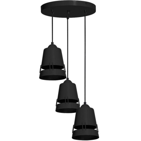 Hanglamp aan koord WALET 3xE27/60W/230V