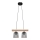Hanglamp aan koord WOODSTOCK 2x E27 / 15W / 230V