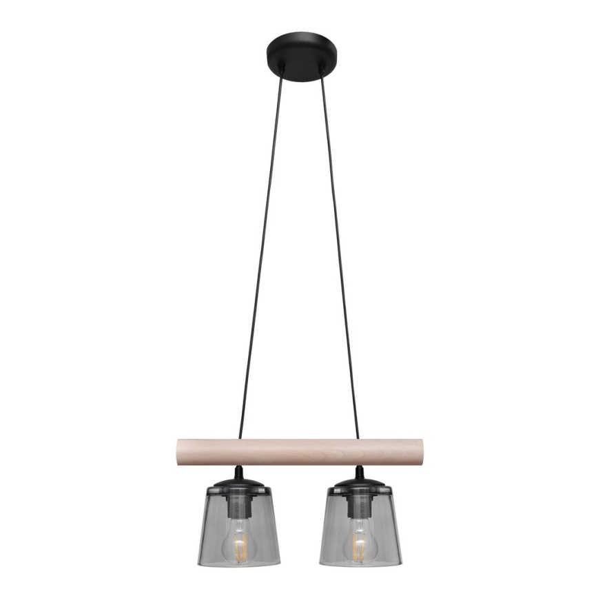 Hanglamp aan koord WOODSTOCK 2xE27/15W/230V