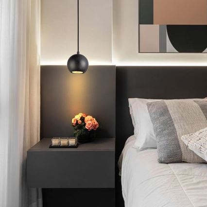 Hanglamp aan snoer 1xGU10/10W/230V Ø 11 cm massief/essenhout