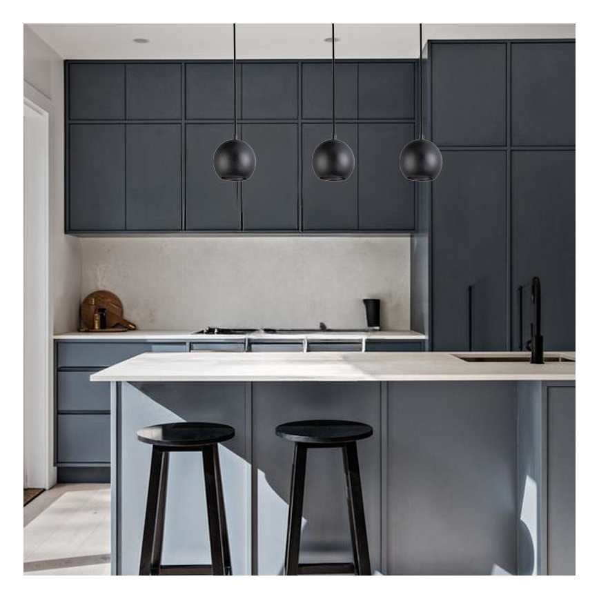 Hanglamp aan snoer 1xGU10/10W/230V Ø 11 cm massief/essenhout