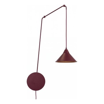 Hanglamp aan snoer ABRAMO 1xE27/15W/230V rood
