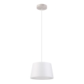 Hanglamp aan snoer AIDA 1xE27/60W/230V Ø 25 cm eiken/wit