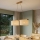 Hanglamp aan snoer AIDA 2xE27/15W/230V Ø 35 cm eiken/raffia