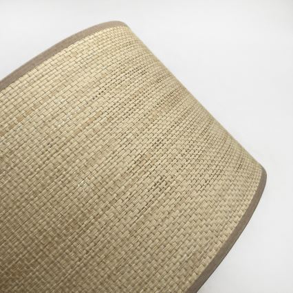 Hanglamp aan snoer AIDA 2xE27/15W/230V Ø 35 cm eiken/raffia