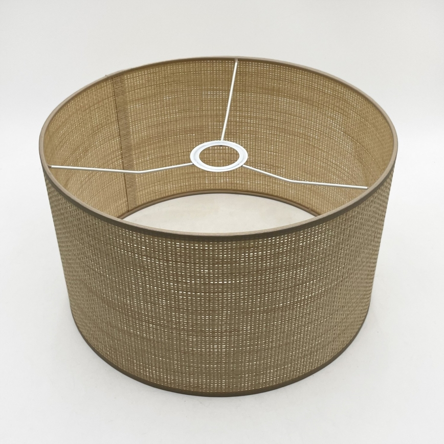 Hanglamp aan snoer AIDA 2xE27/15W/230V Ø 35 cm eiken/raffia