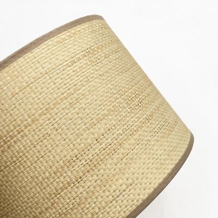 Hanglamp aan snoer AIDA 3xE27/15W/230V, diameter 25 cm, eiken/raffia