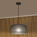 Hanglamp aan snoer ALBA 1xE27/15W/230V pr. 45 cm grijs