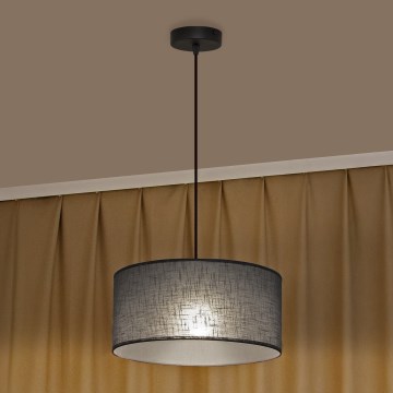 Hanglamp aan snoer ALBA 1xE27/15W/230V pr. 45 cm grijs
