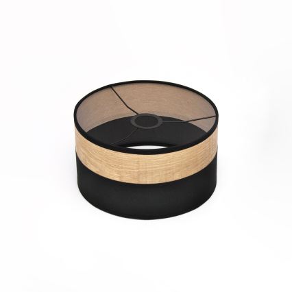 Hanglamp aan snoer ALBA 1xE27/15W/230V Ø 25 cm zwart/bruin