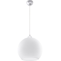 Hanglamp aan snoer BALL 1xE27/15W/230V Ø 30 cm wit