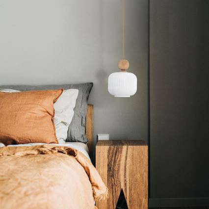 Hanglamp aan snoer BALLO 1xE14/10W/230V beige