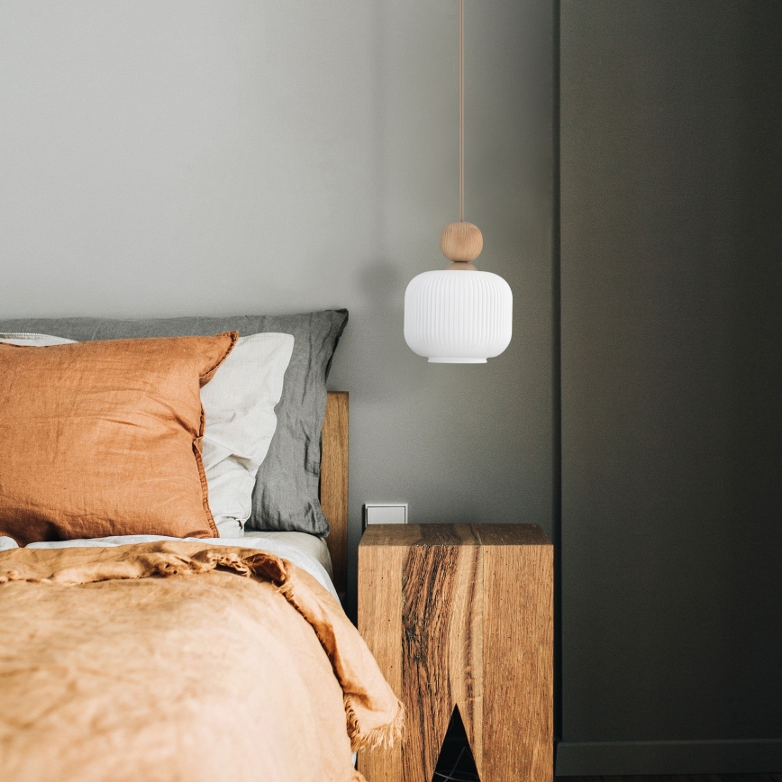 Hanglamp aan snoer BALLO 1xE14/10W/230V beige